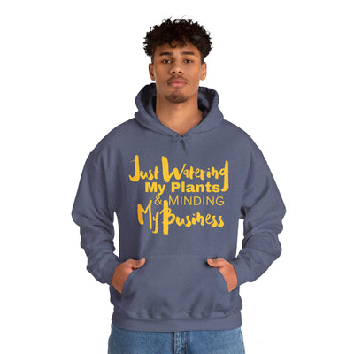 Just Watering My Plants Unisex Heavy Blend Hooded Sweatshirt