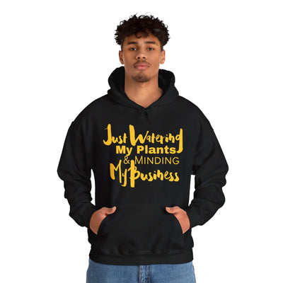 Just Watering My Plants Unisex Heavy Blend Hooded Sweatshirt