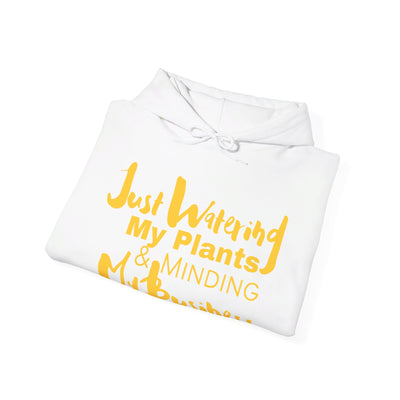 Just Watering My Plants Unisex Heavy Blend Hooded Sweatshirt